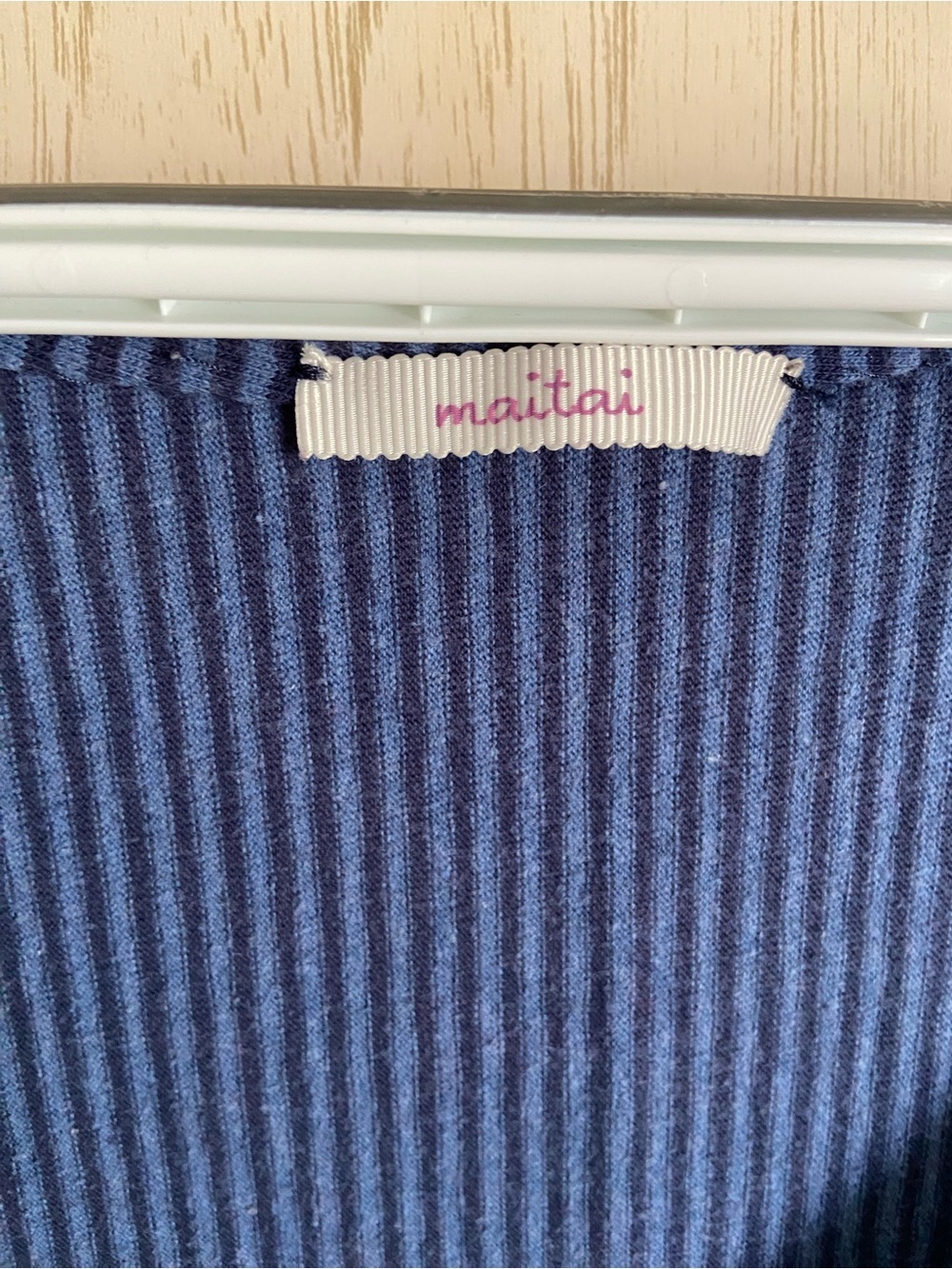 MAI TAI Blue Stripe Cotton Blend A-Line Maxi Dress Sz XL - Picture 3 of 7